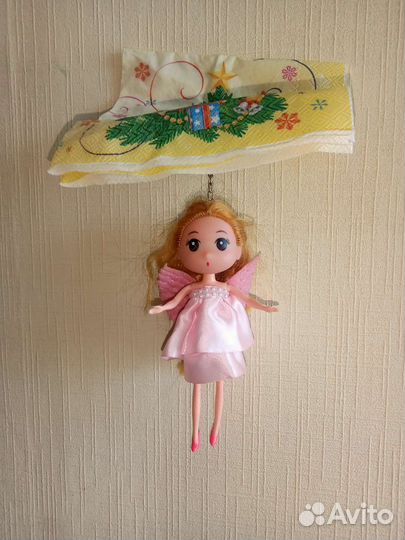 Кукла мини-фея 18см на цепочке