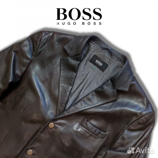 Кожаная куртка Hugo Boss оригинал