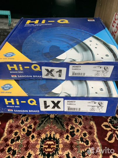 Тормозные диски на toyota corolla