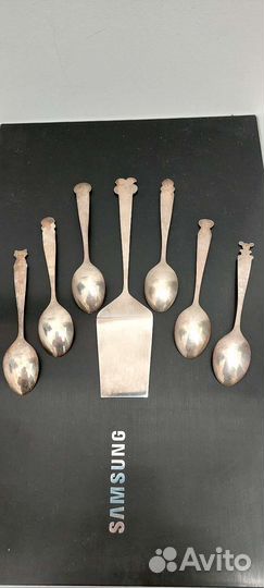 Набор чайный мельхиор репка