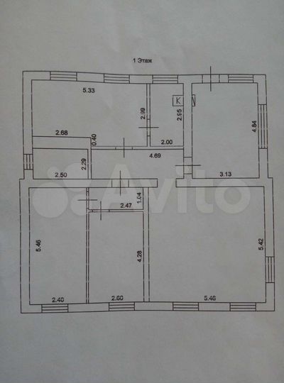 Дом 90,6 м² на участке 22 сот.