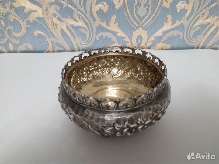 Серебряная Сахарница Конфетница