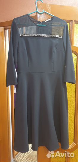 Вечернее платье 46 размера черное