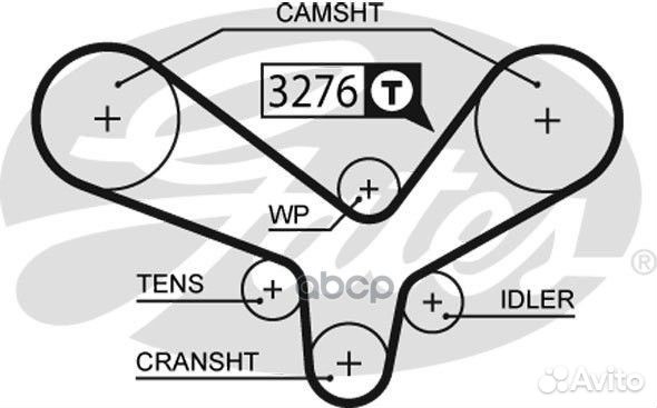5344XS ремень грм 239x254H Audi 80/100/A4/A6/A