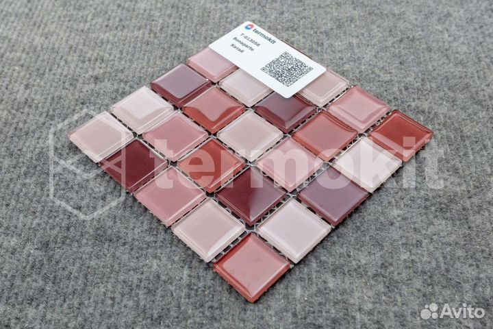 Стеклянная Мозаика Bonaparte Plum mix (4x25x25) 30