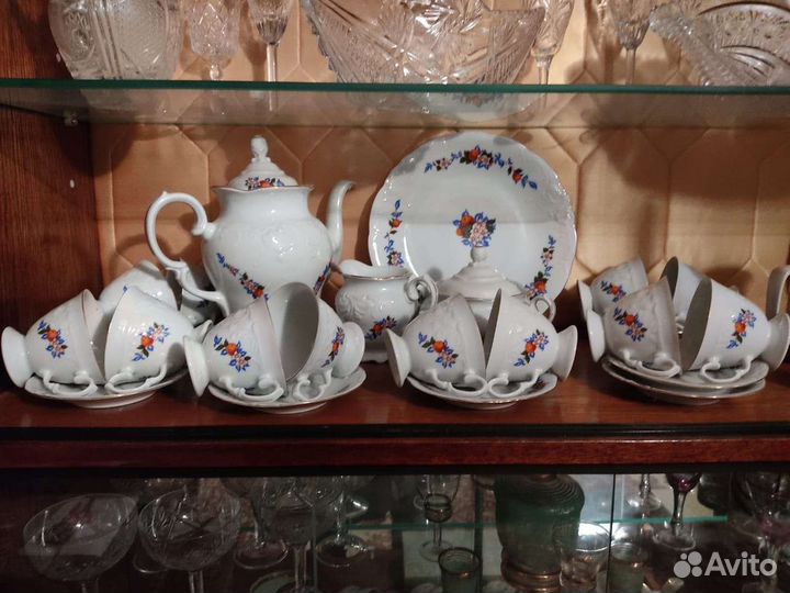 Чайно кофейный сервиз, Польша,на 12 персон