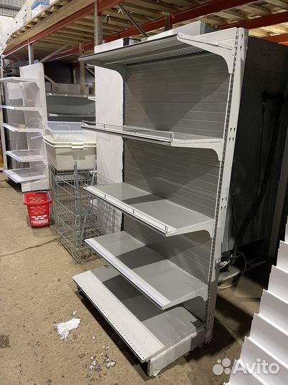 Стеллаж торговый пристенный 100/40/192