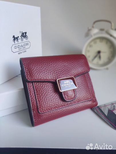 Кошелек женский Coach mini эмаль (red)