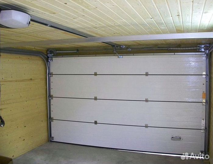 Секционные ворота под ключ