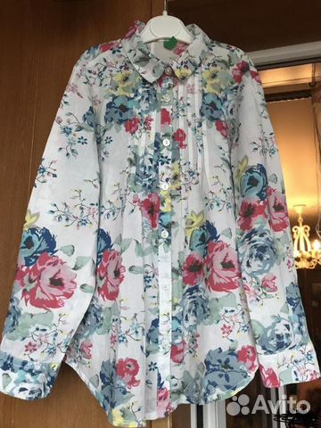 Рубашка benetton р 7/8 лет