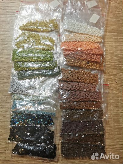 Стразы для алмазной мозаики круглые