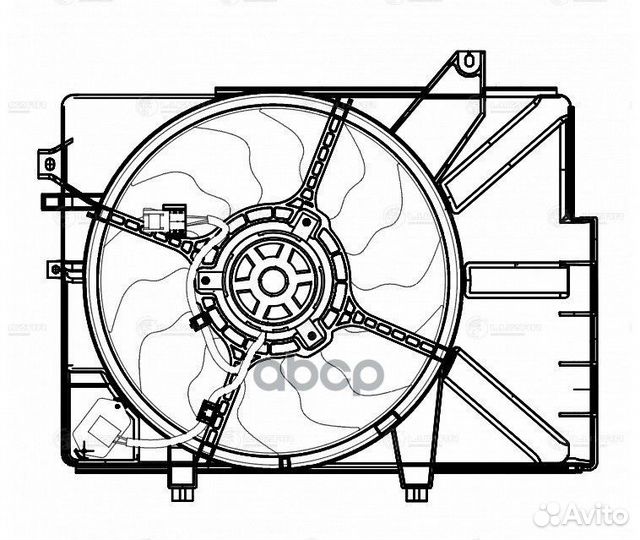 Вентилятор радиатора hyundai getz 02- с кожухом ат