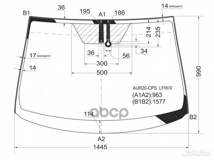 Стекло лобовое + дд toyota corolla verso 09-18