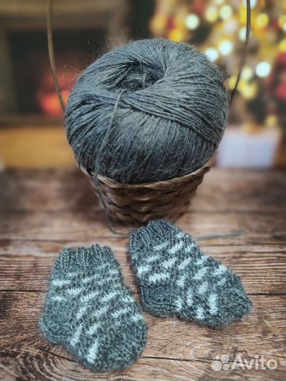 Носочки детские из козьего пуха