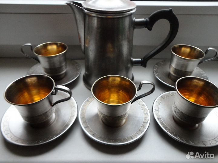 Набор - кофейный - мельхиоровый СССР