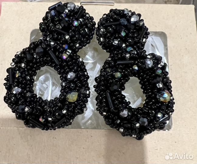 Серьги из бисера