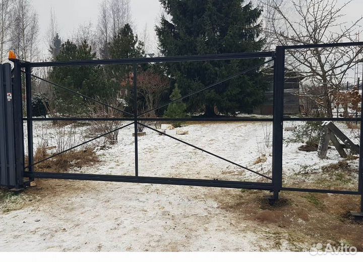 Откатные ворота - каркас