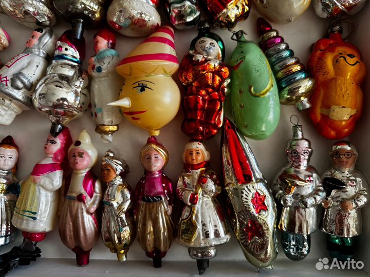 Елочные игрушки СССР на прищепке