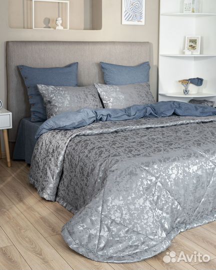 Покрывало Версаль серый