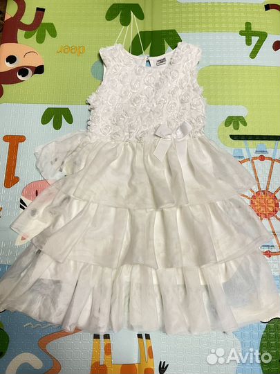Платье для девочки белое 122 (6-7 лет)
