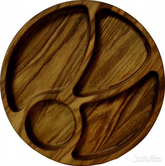 Менажница из дуба в подарочной коробке