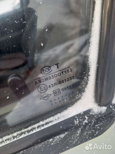Стекло передней левой двери renault logan 1
