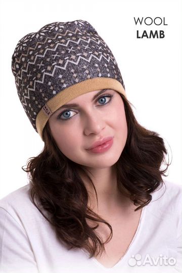 Шапка из натуральной овечьей шерсти