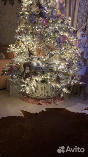 Елка искусственная литая заснеженная Премиум