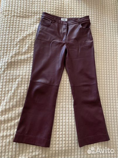 Брюки из экокожи