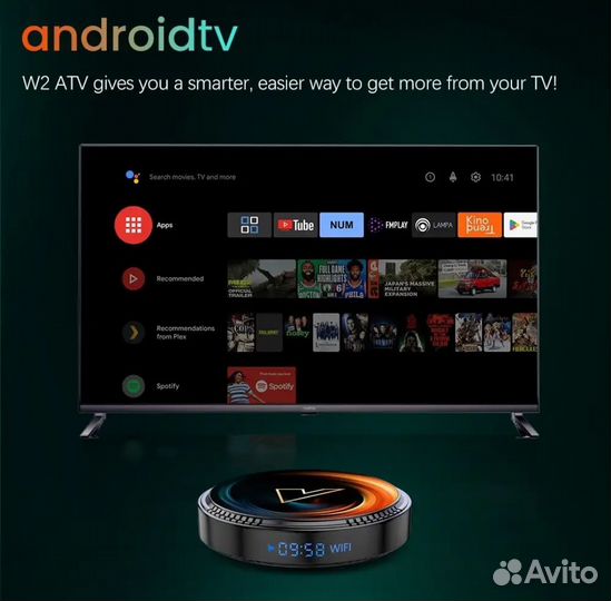 Smart tv приставка Vontar X2 W2 ATV 11 4/32 S905W2