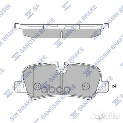 SP4371 колодки дисковые задние Land Rover Disc