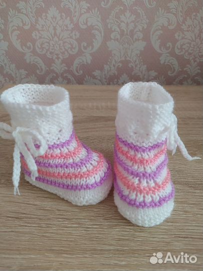 Детские пинетки ручной работы