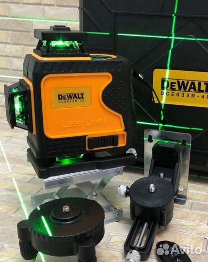 Яркий Лазерный уровень 360 Dewalt 4D/16 линий