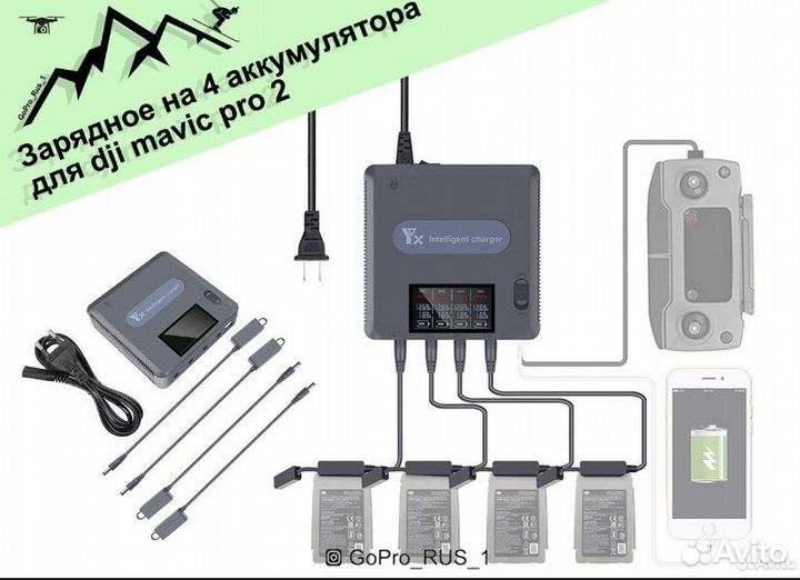 Сетевое зарядное устройство для dji mavic 2 Pro
