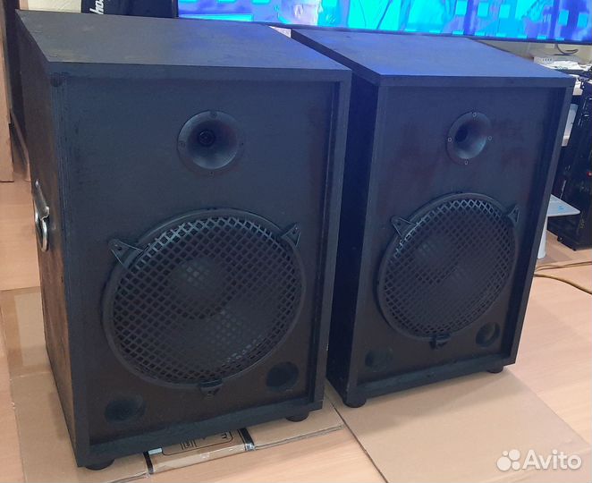 Колонки F-Sound 1080W 2шт Pro Dual 8Ом 63х40х36см