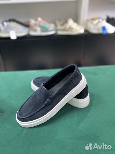 Мужские лоферы из натуральной замши