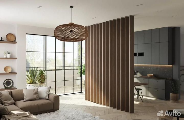 Перегородки реечные на заказ, любые размеры