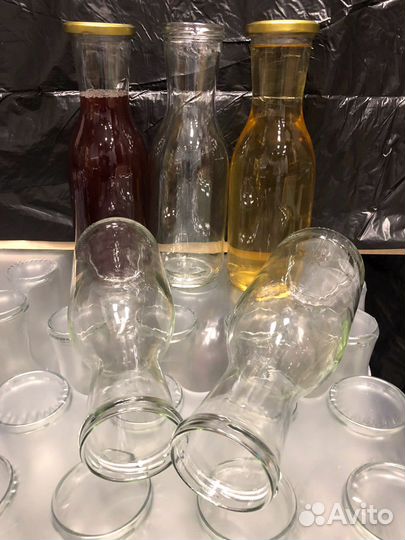 Бутылка стеклянная 1 литр для вина и соков