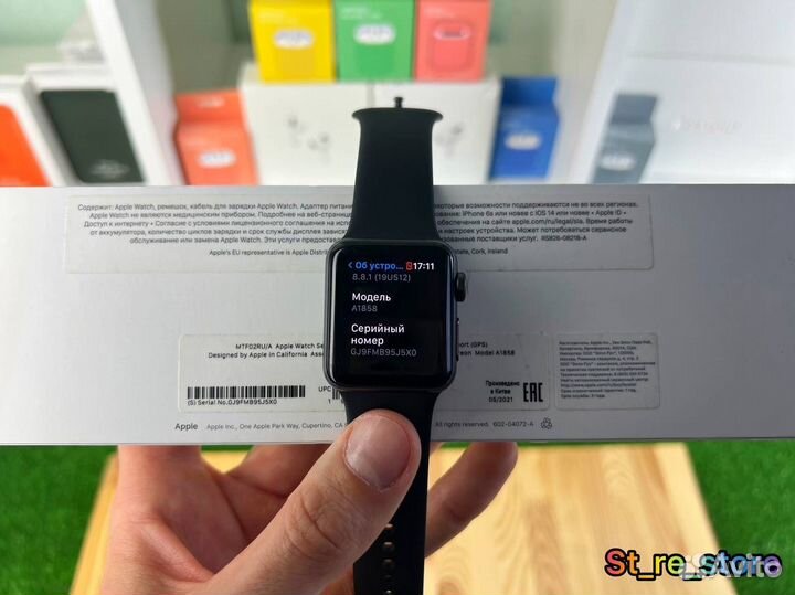 Часы apple watch 3 38 mm акб 98