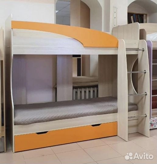 Кровать двухъярусная Латте 77-02