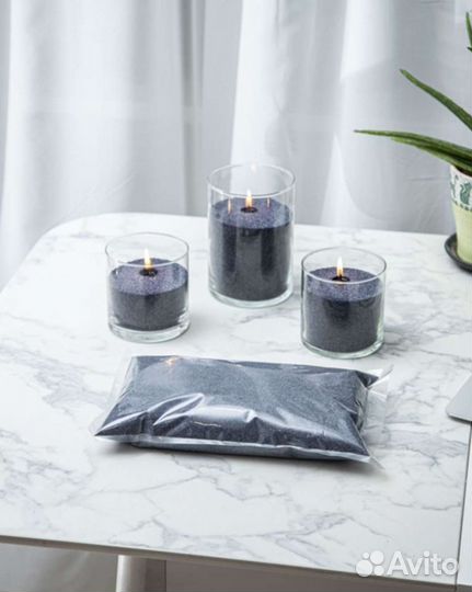 Воск для насыпных свечей черный