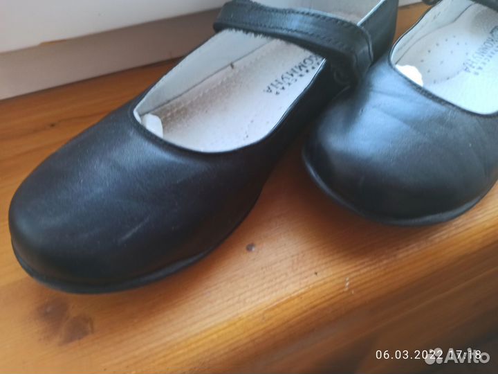 Туфли для девочки р.33 из нат.кожи