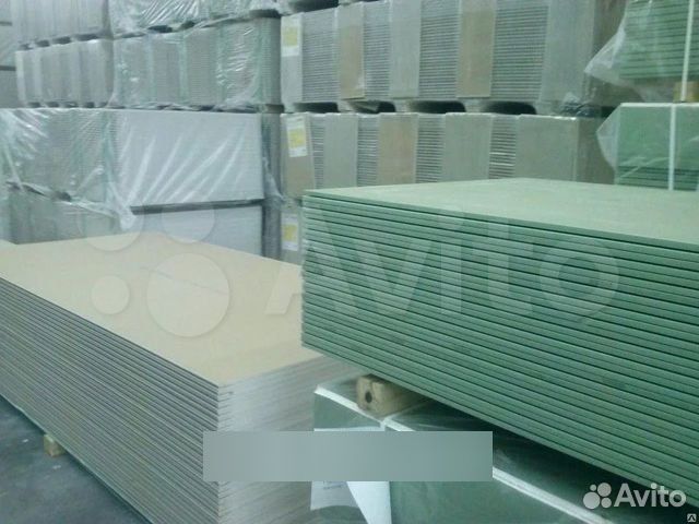 Гипсокартон Магма влагостойкий 2500х1200х12,5 мм