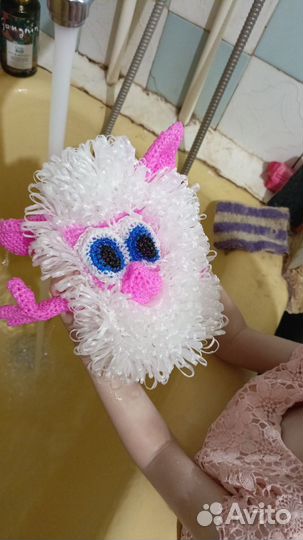 Мочалка ручной работы