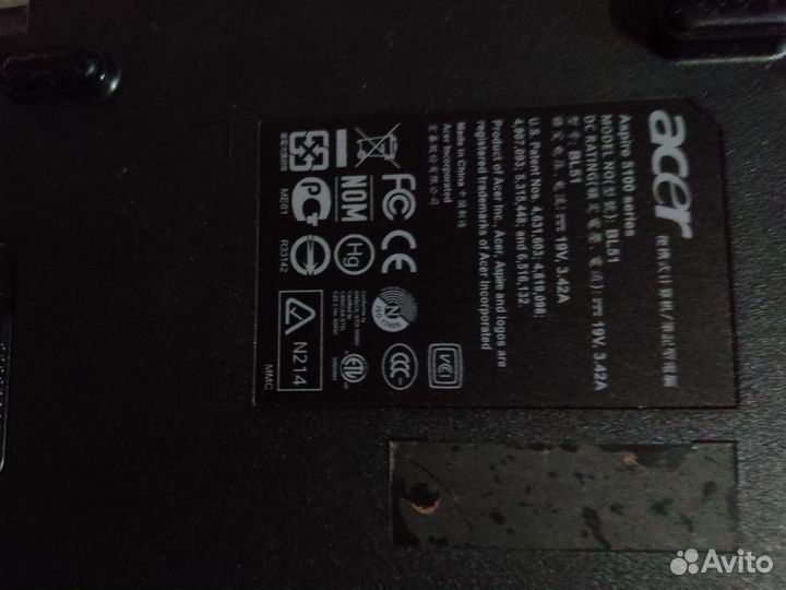 Ноутбук acer aspire 5100