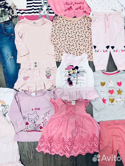 Одежда 80 86 пакетом для девочки