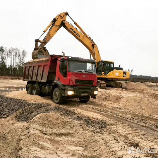 Песок карьерный с доставкой