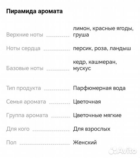 Парфюмированная вода женская новая