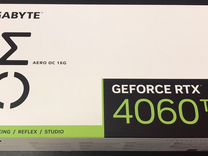 Gigabyte rtx 4060 ti aero 16 gb новая видеокарта