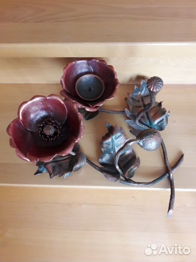 Подсвечники кован.большие новые